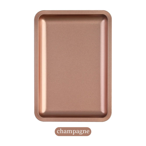1PC Square Stainless Steel Cosmetic Storage Tray Nail Art Manicure