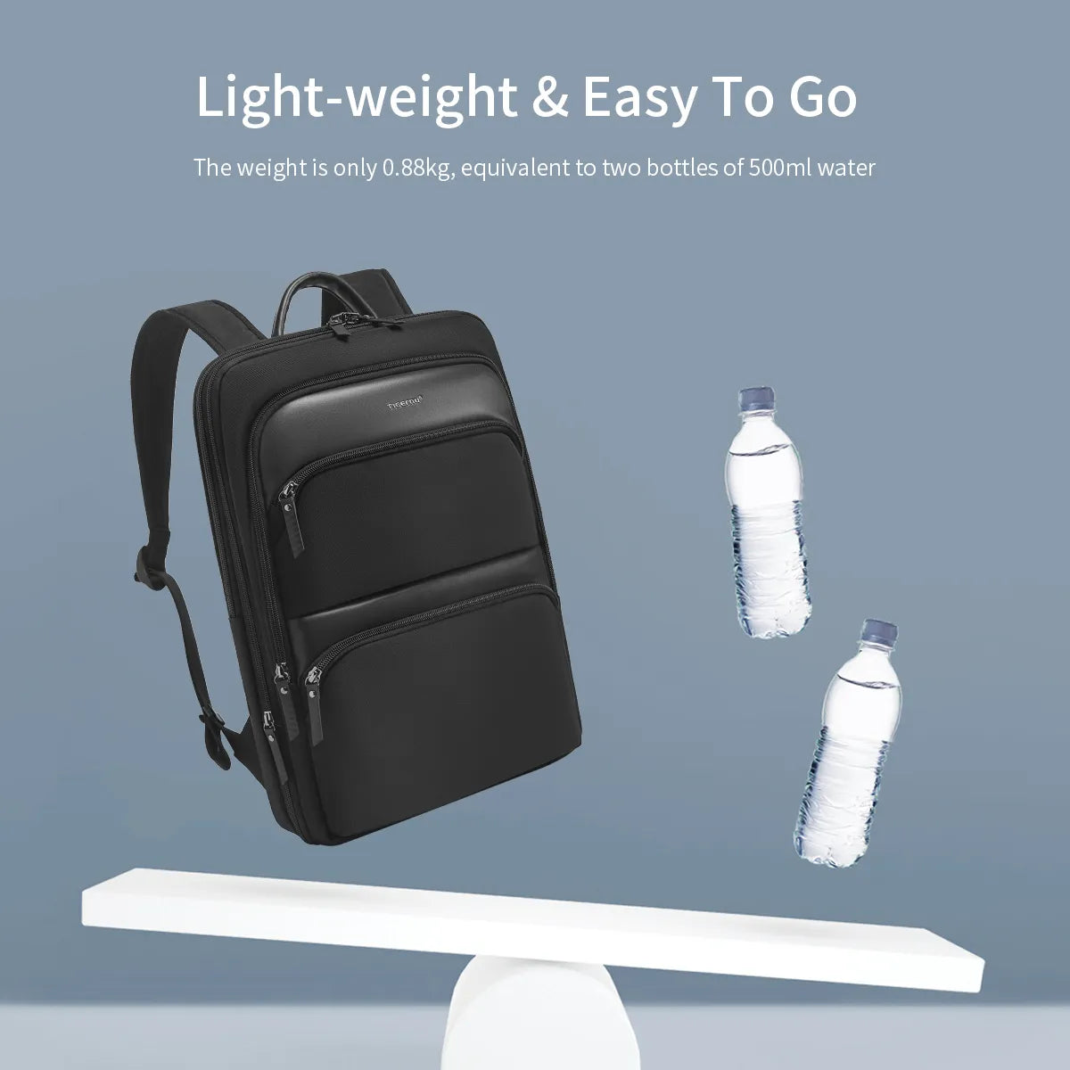 Lifetime Warranty Expandable Men Backpack Thin Travel Back Pack Bag