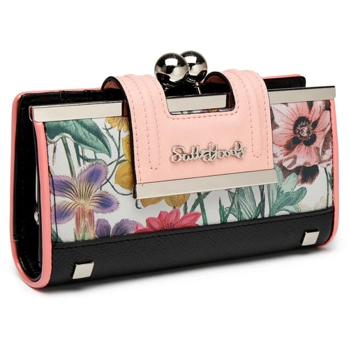 Women Wallet Leather Large Capacity Handbag Long Purse 10-card slots