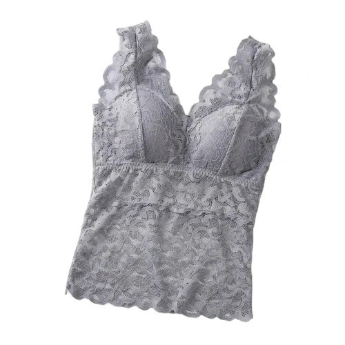 Sexy Women's Tanks Top See-through Pads Beauty Back Thin Bra Vest