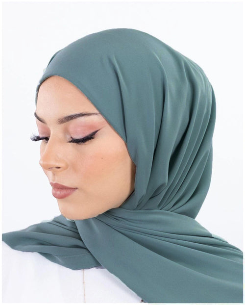 Pin Free Instant Chiffon Hijab Women Jersey Bonnet Islam Shawls and