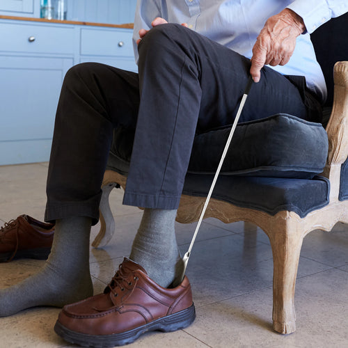 Adjustable Telescopic Shoe Horn With Long Handle For Elderly, Pregnant