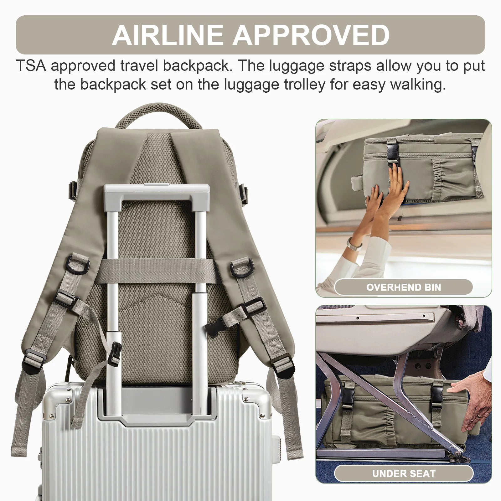 Backpack Travel 40x20x25 Ryanair Fashion Laptop Bag Women Waterproof