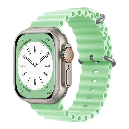 Silicone Ocean band for Apple Watch straps 45mm 46mm 40mm Ultra 2 49mm