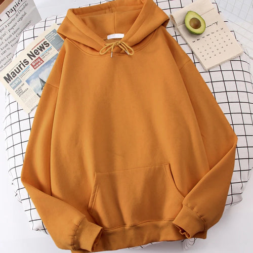 Autumn Casual Women's Solid Hoodie Comfortable Strecth Sweatshirts