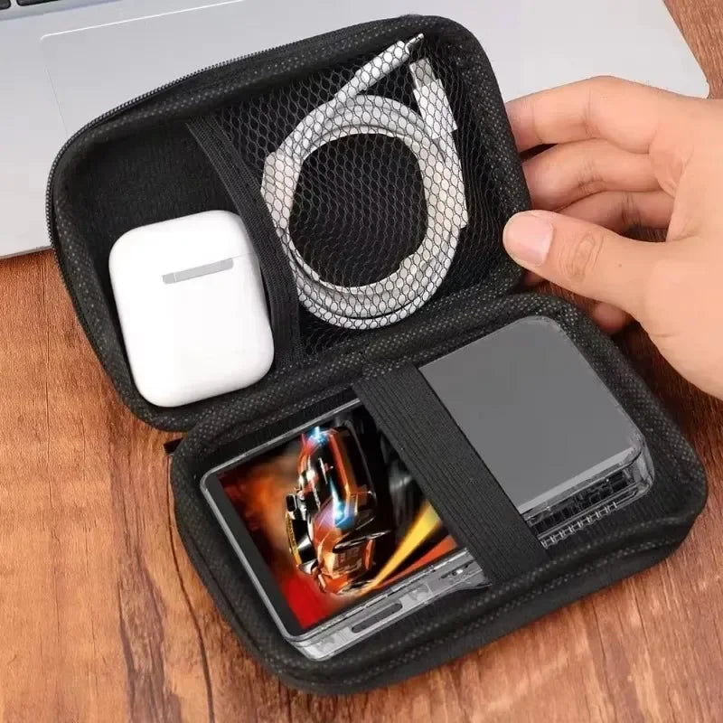 4 IN 1 Case+Glass for R36S Game Console Travel Carrying Storage Bag &