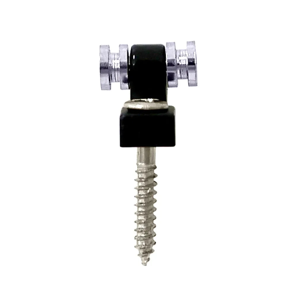 2pcs Electric Guitar Chrome Roller String Trees Retainer Mounting Tree