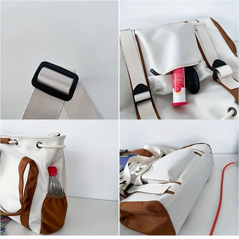 Women's Bags Color Clashing Large Capacity Waterproof Shoulder Bags