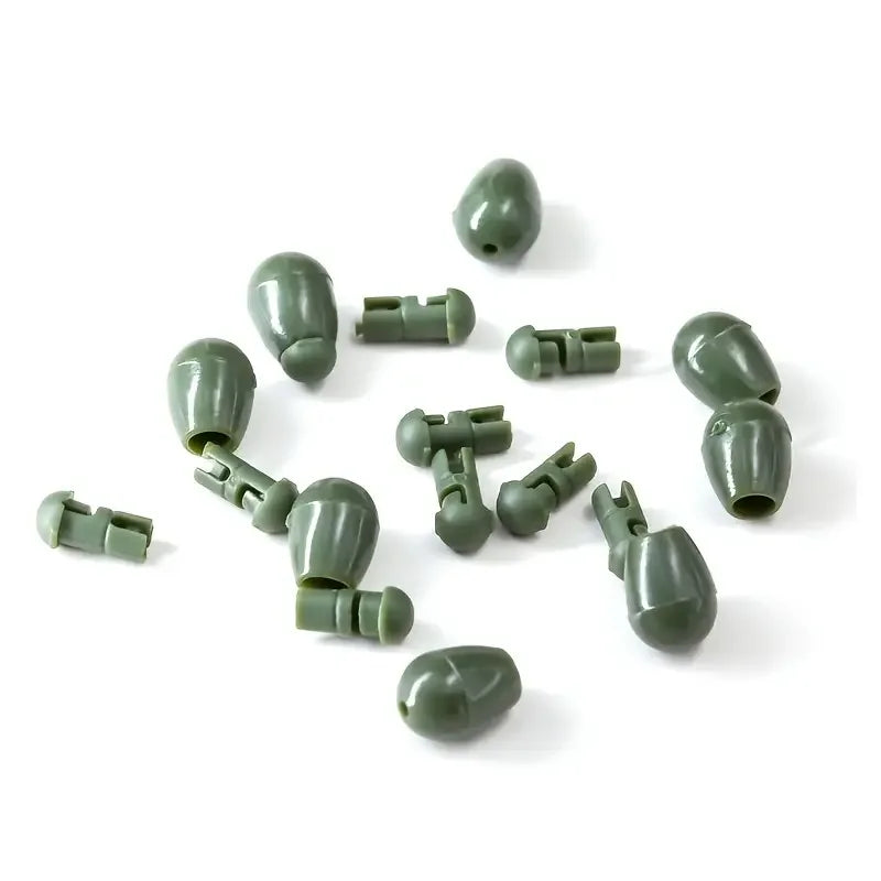 25pcs Quick Change Beads Carp Fishing Tackle Hook Links Method Feeders