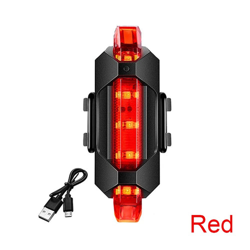 2218 Bike Light Set USB Rechargeable Front Light with Taillight Easy