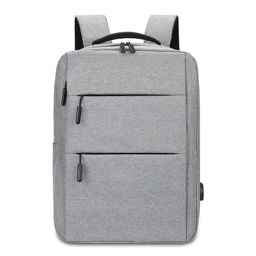 Men's and women's computer backpacks, multi-layer zipper laptop bags,