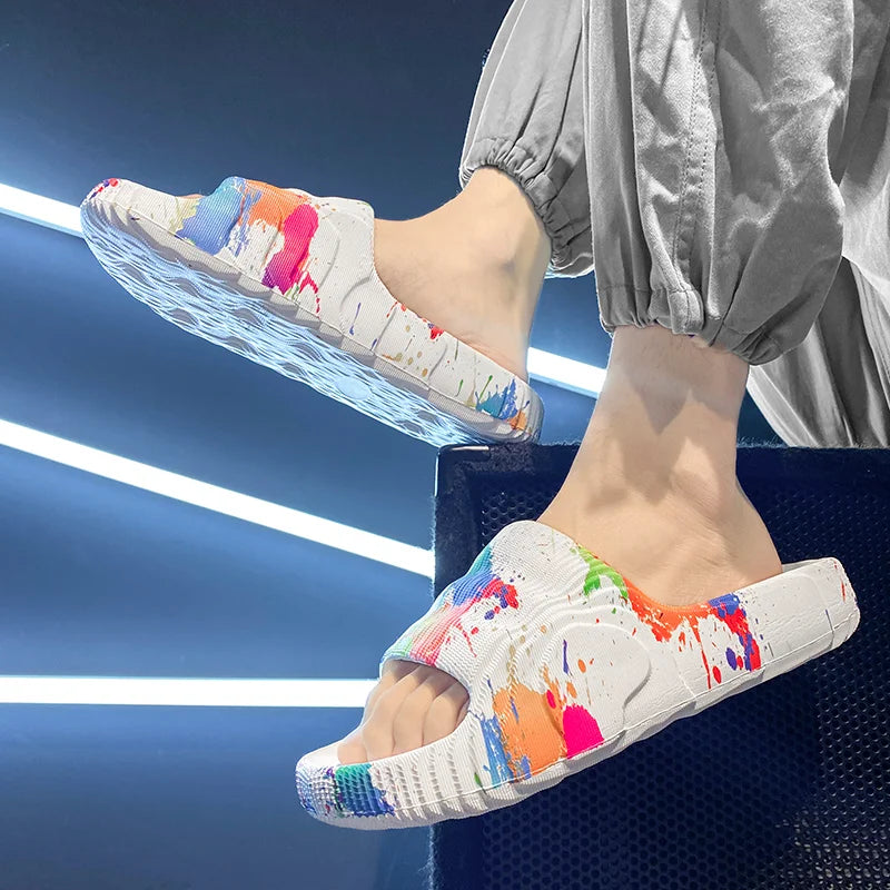 Summer Men Shoes Slippers Beach Outdoor EVA Non-Slip Slides Ladies