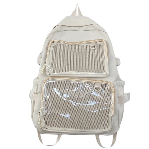 Japanese Style Transparent Ita Bag for Girls Comic Cons Large Capacity