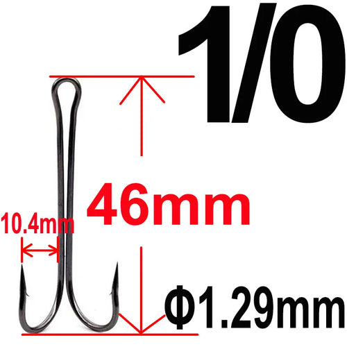 20 pcs with Box Long Shank Double Hook Weedless Fishing hook Fly Tying