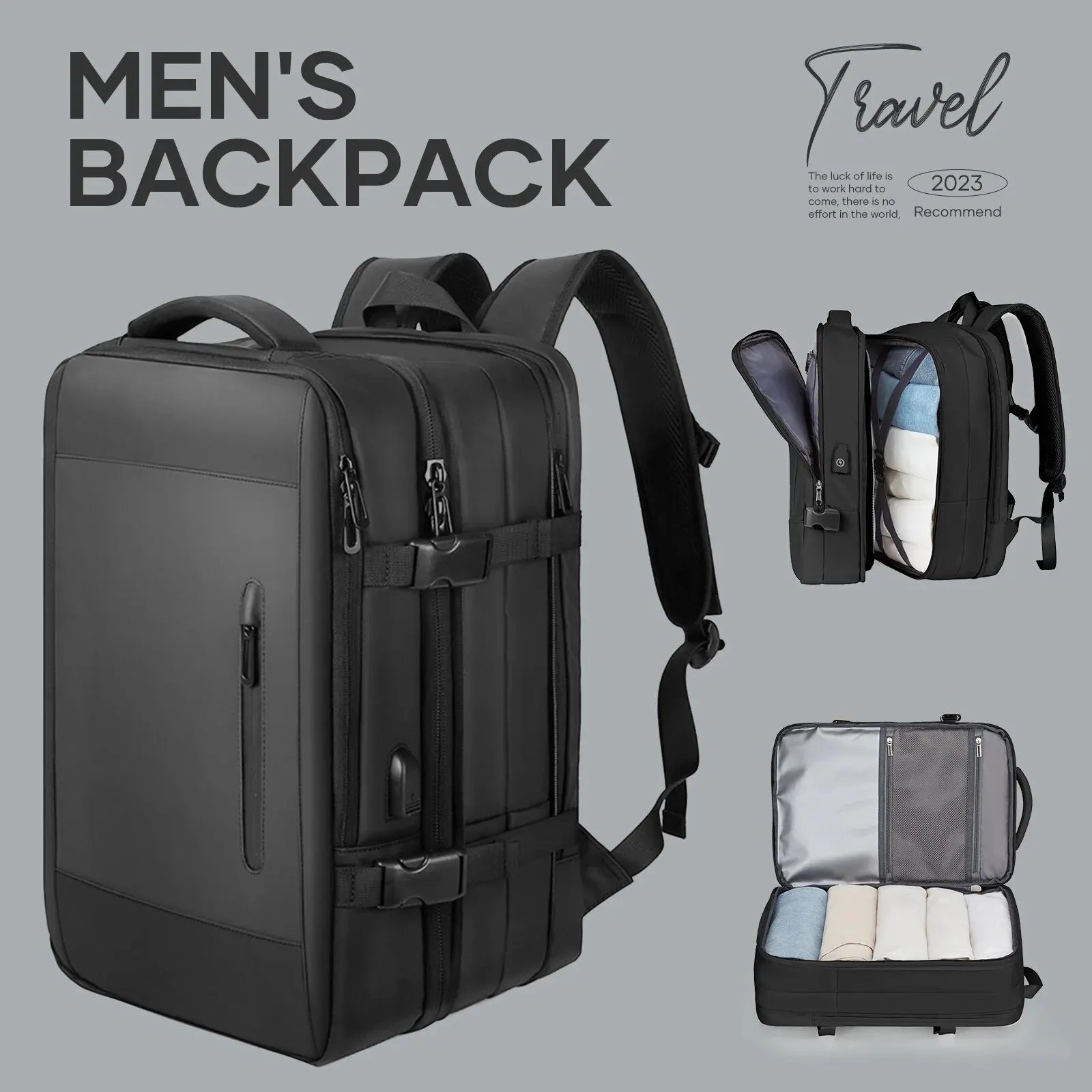 Likros Men Backpack Business Travel Backpack Carry on Waterproof