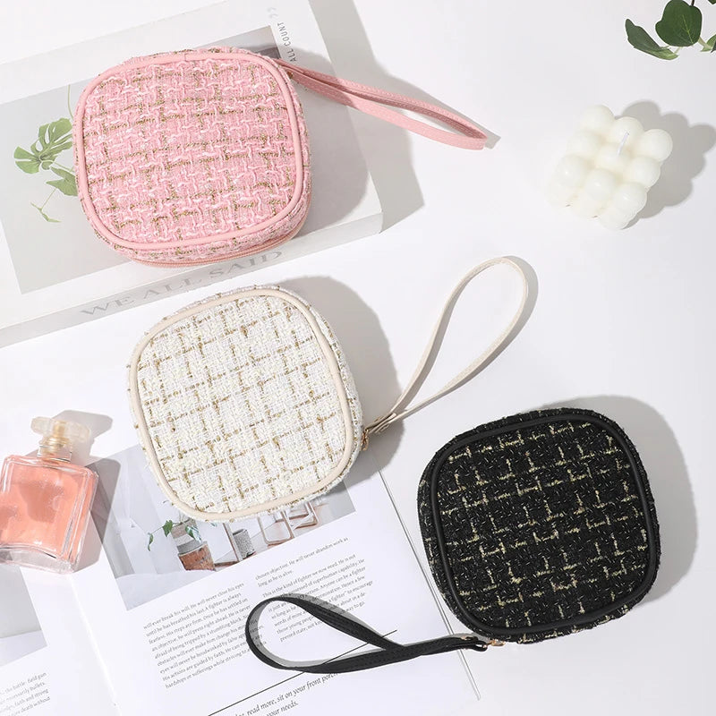 Simple Mini Makeup Storage Bag Ladies Portable Lipstick Key Coin Data