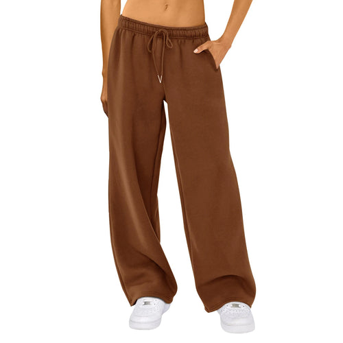 Fashion Women's Casual Pants Joggers Sweatpants Solid Color Drawstring