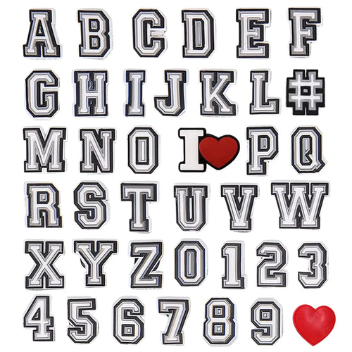 39/78Pcs Alphabet Letter Series Shoe Charms For Croc DIY Decoration