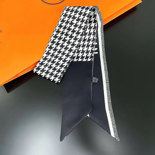 2024 New Luxury Brand Scarf Tarot Women Scarf Bag Hair Skinny Silk