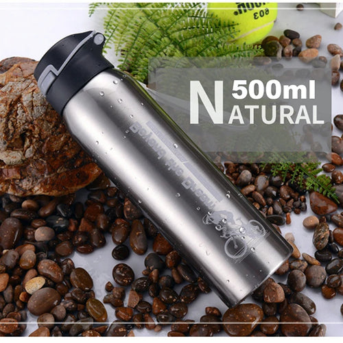 500ML Bicycle Water Bottle Vacuum Stainless Steel Cycling Water Bottle