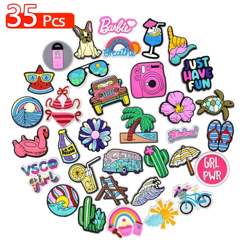 35/30 Pcs Shoe Charms for Crock Clogs Cute Cartoon Shoe Charms Lovely