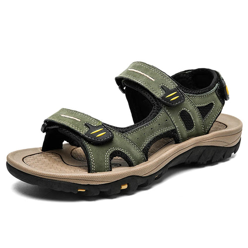 Genuine Leather Men Sandals Summer New Large Size Men Sandals Outdoor