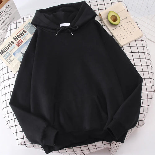 Autumn Casual Women's Solid Hoodie Comfortable Strecth Sweatshirts