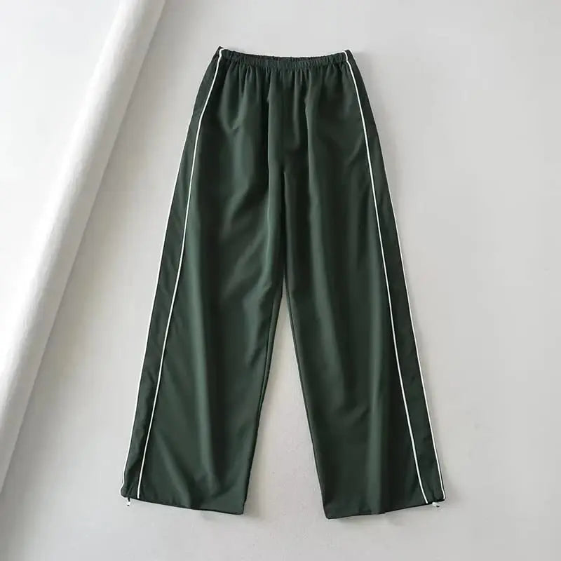 Y2K women vintage Baggy Cargo Pants for Women Drawstring Elastic Low