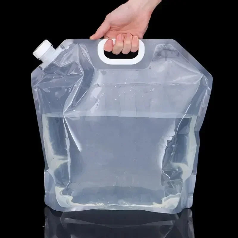 5/10L Portable Water Bag Folding Bucket Water Container Jug Bottle