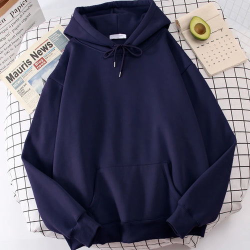Autumn Casual Women's Solid Hoodie Comfortable Strecth Sweatshirts
