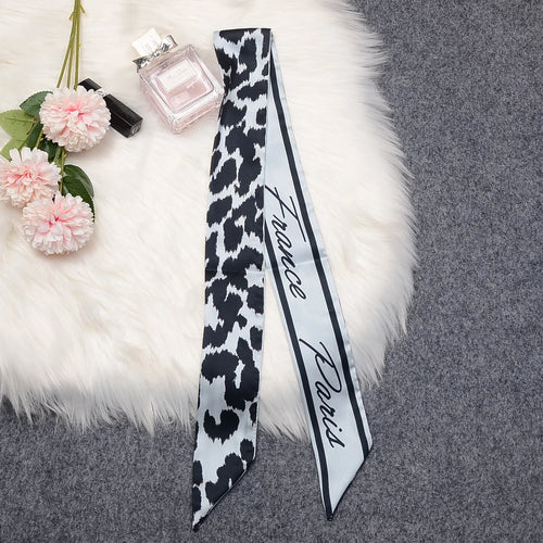 2024 New Luxury Brand Scarf Tarot Women Scarf Bag Hair Skinny Silk