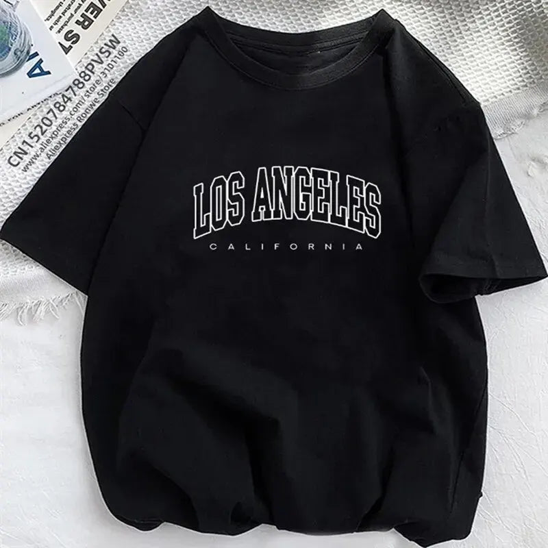 Women's Casual Sports T-shirt Top Brooklyn New York Print Stretchy