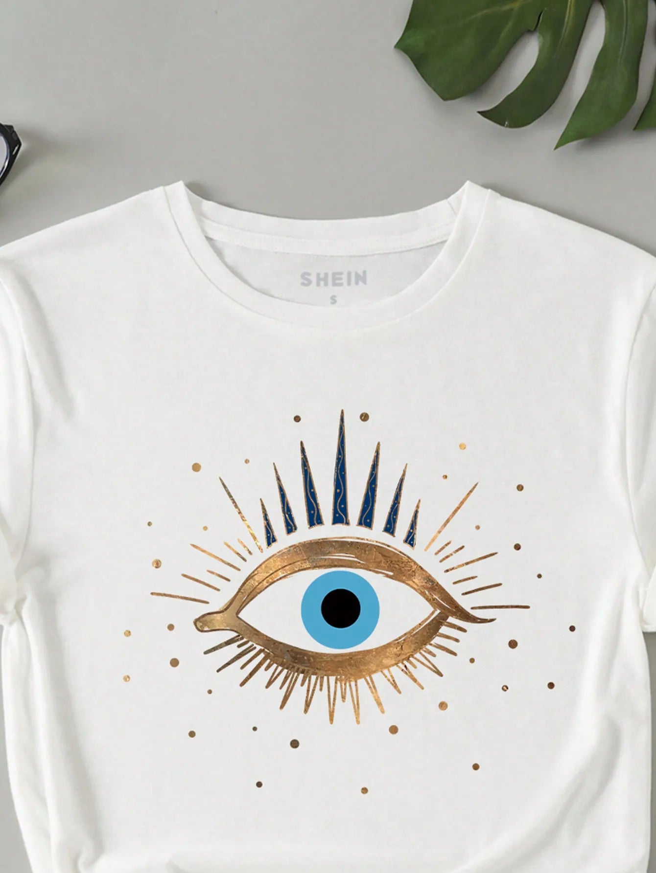 Women's Eye Print Short Sleeve T-Shirt