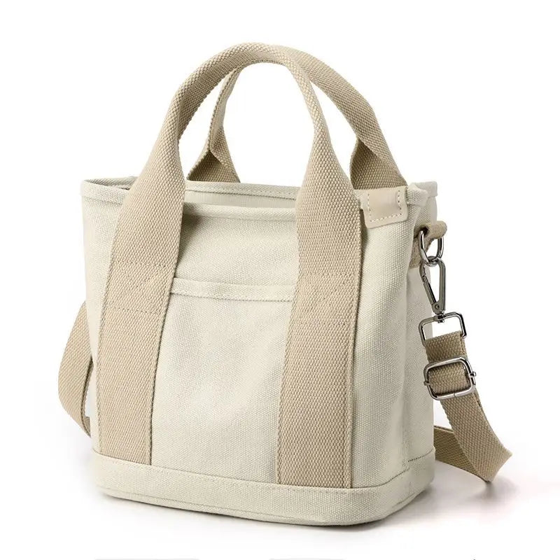 Women's Fashion Handbag Lady Portable Thickened Canvas Handbag Simple