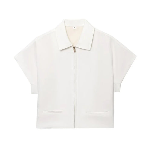 MUJER 2025 Cropped Jacket Women Zipper Varsity Women's Jackets Short