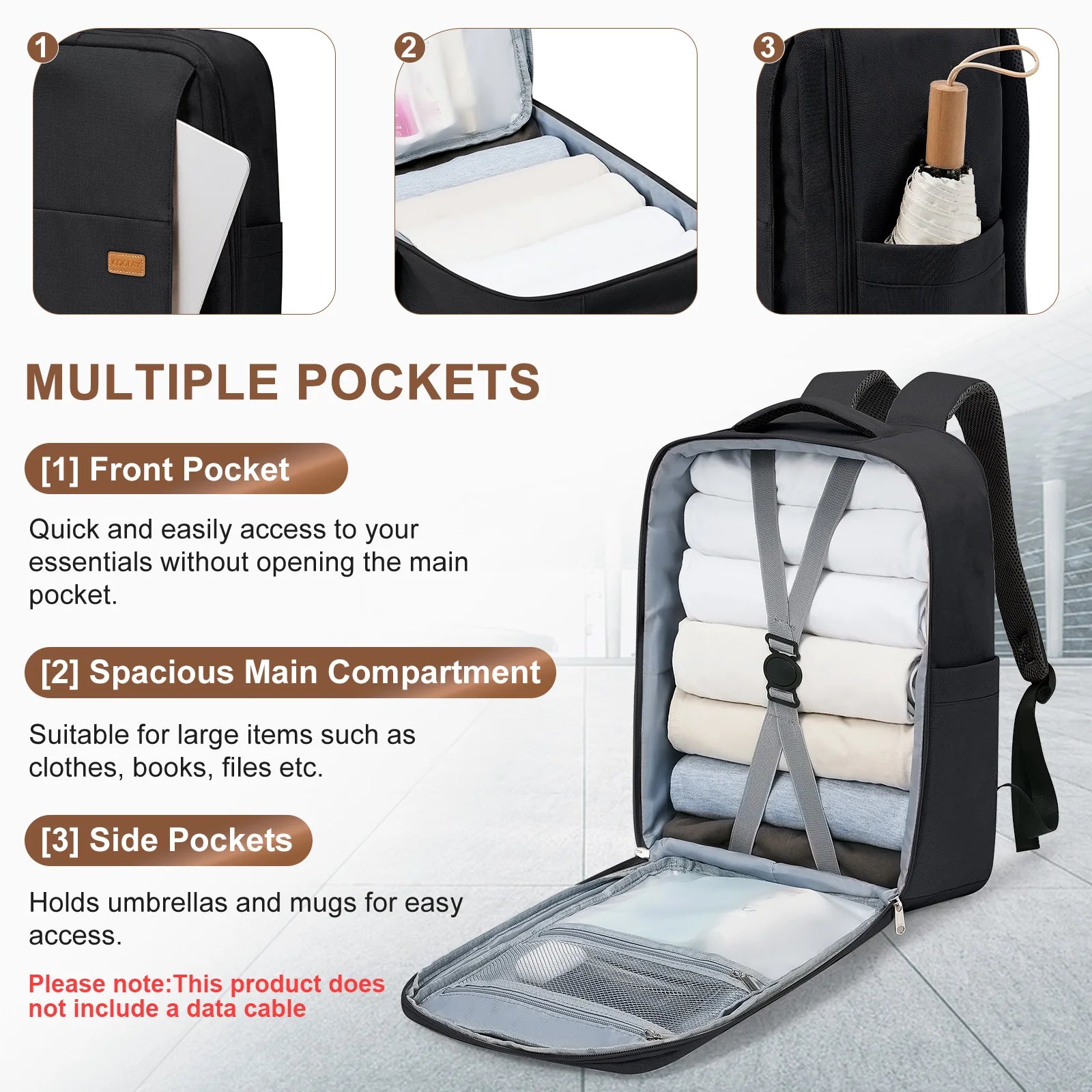 Men Travel Backpack Designer Laptop Bag Large Capacity School Backpack