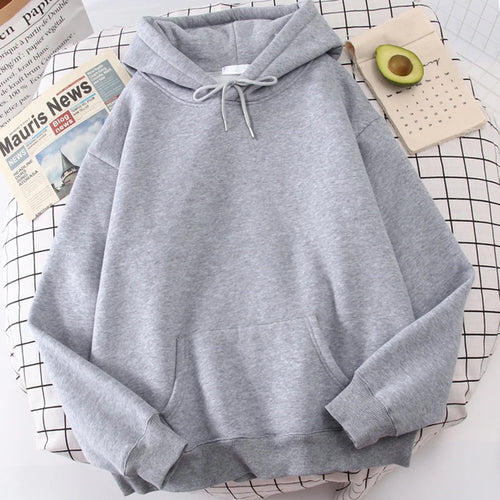 Autumn Casual Women's Solid Hoodie Comfortable Strecth Sweatshirts