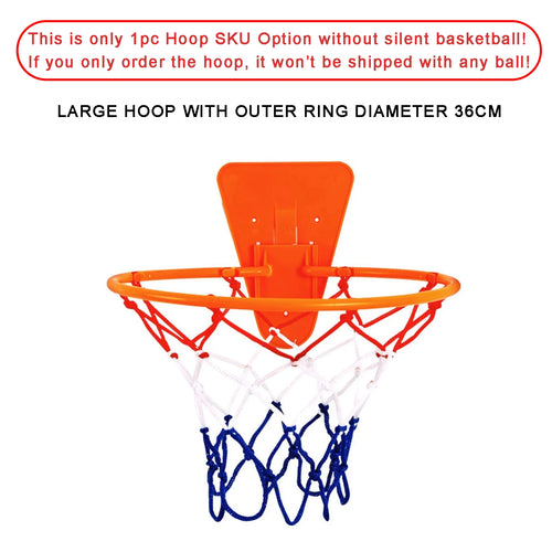 Silent Basketball Size 7#(29.5")6#/5# Dribbling Indoor Grooved Airless