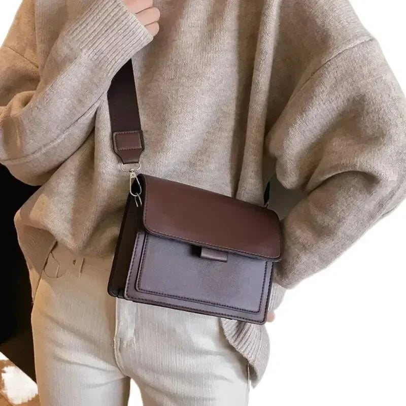 Crossbody Bag PU Leather Fashion Bags for Women Travel Handle Handbag