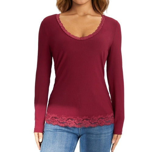 Vintage Lace Patchwork Cute Cotton Tshirts Women Fashion Button Slim