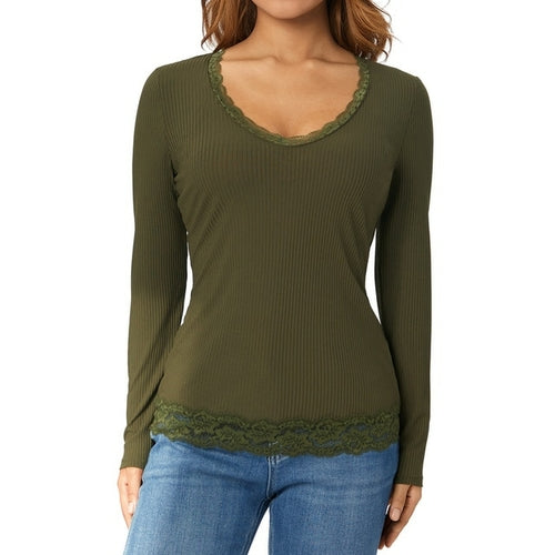 Vintage Lace Patchwork Cute Cotton Tshirts Women Fashion Button Slim