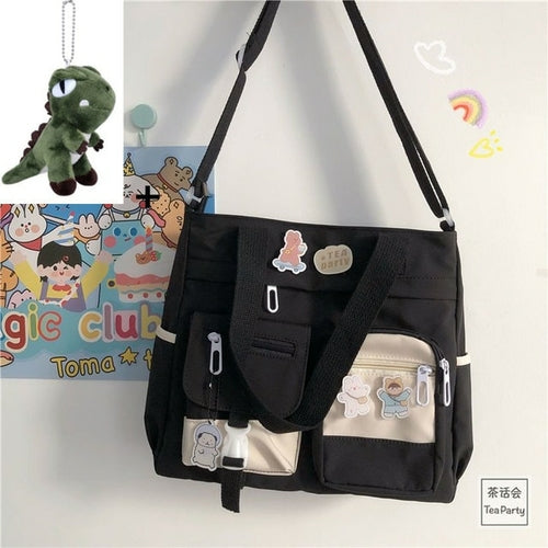 Waterproof Canvas Women Handbags Shoulder Bags Nylon Ladies Tote