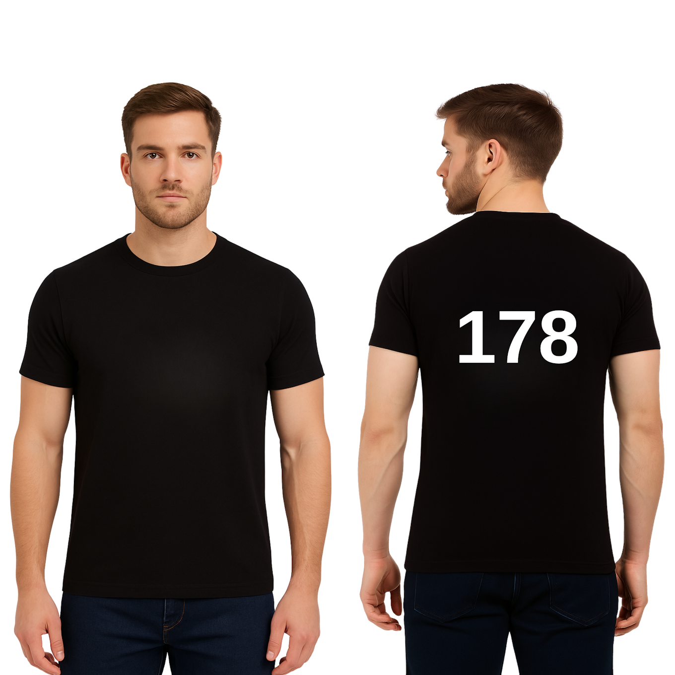 T-Shirt For Men, D0-178 (Size-L)