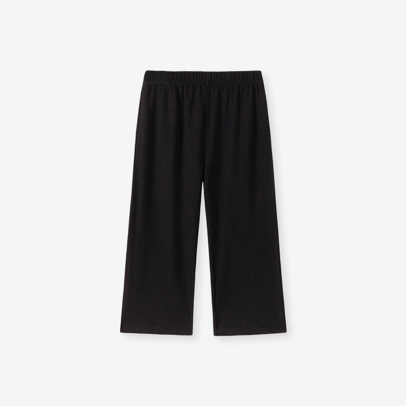 Spring and Autumn Girls Cartoon Pattern Color Patchwork Long Sleeves