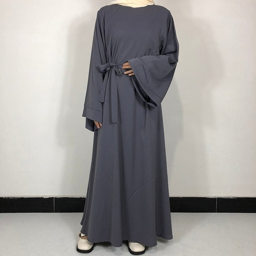 15 Colors Basic Plain Nida Abaya With Free Belt High Quality Muslim