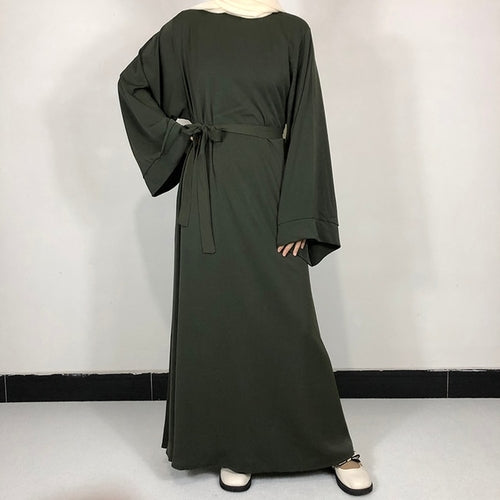 15 Colors Basic Plain Nida Abaya With Free Belt High Quality Muslim