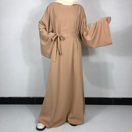 15 Colors Basic Plain Nida Abaya With Free Belt High Quality Muslim