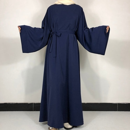 15 Colors Basic Plain Nida Abaya With Free Belt High Quality Muslim
