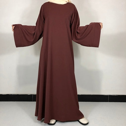15 Colors Basic Plain Nida Abaya With Free Belt High Quality Muslim