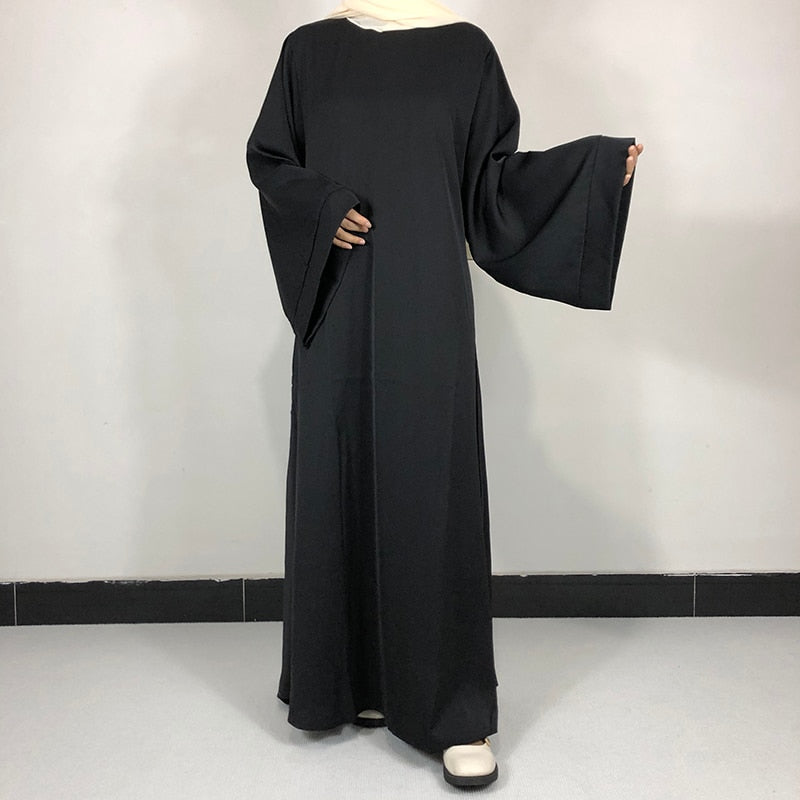 15 Colors Basic Plain Nida Abaya With Free Belt High Quality Muslim